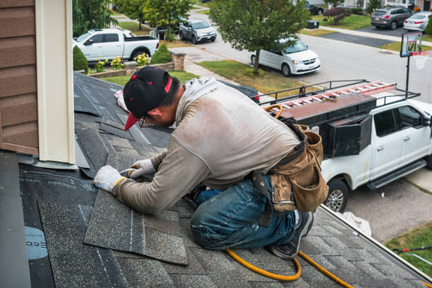 Professional Roofing technician working in Six Mile Run, PA